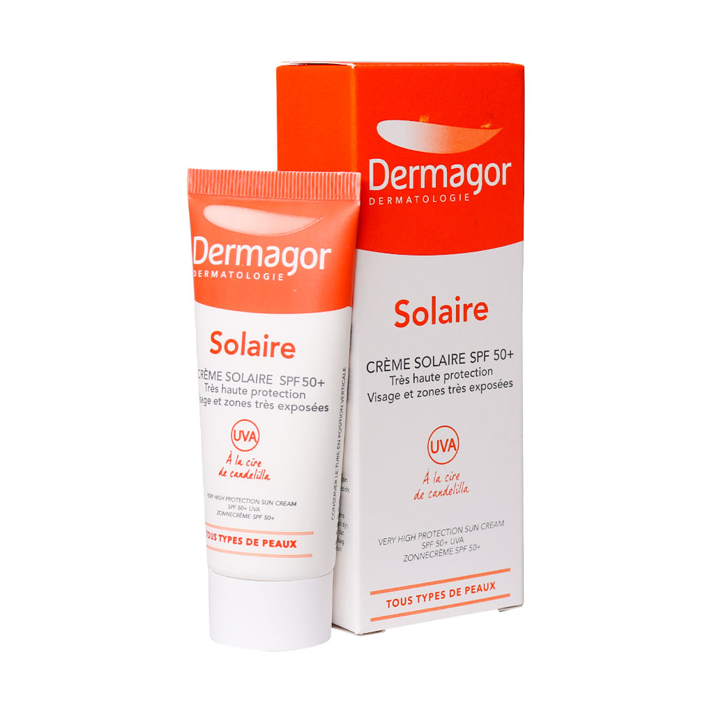 کرم ضد آفتاب بی رنگ SPF50 درماگور