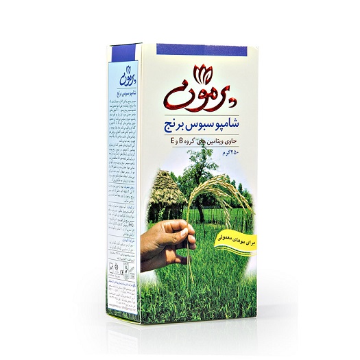 شامپو سبوس برنج مخصوص موهای معمولی پرمون