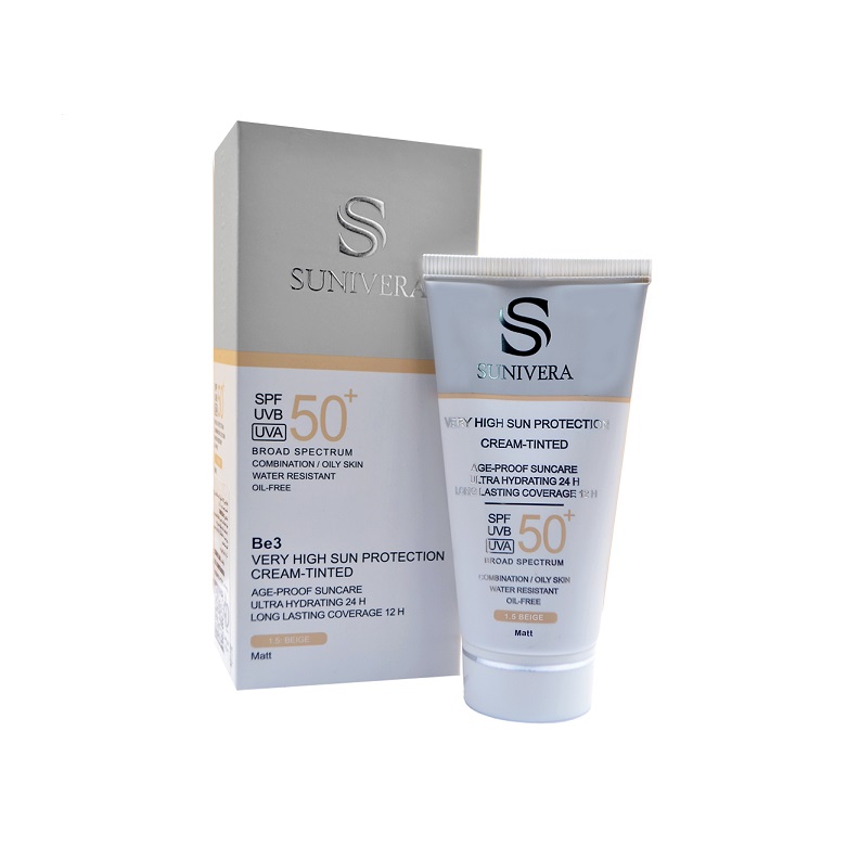 کرم ضدآفتاب سانیورا SPF50 پوست چرب بژ ۵۰ میلی لیتری