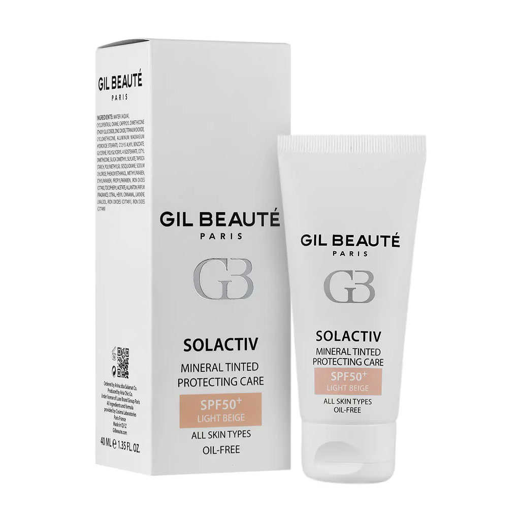 کرم ضد آفتاب مینرال SPF 50 بژ روشن سل اکتیو ژیل بوته