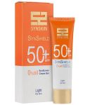 ژل کرم ضد آفتاب +SPF50 فاقد چربی بژ روشن ساین اسکین